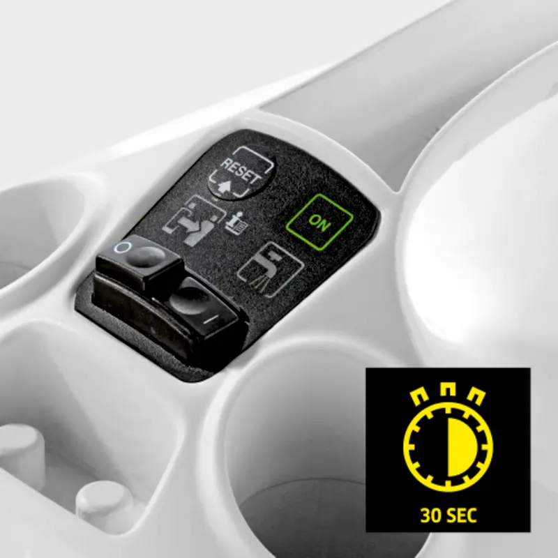 Karcher SC 3 EasyFix Steam Cleaner 1.513-650.0, 1900W, 3.5 bar, 1000ml Removable Tank, 30s Heat-up, EasyFix Floor Cloth System, White