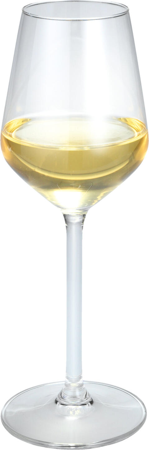 Royal Leerdam Carre White Wine Glass, 290 ml, 55 mm Diameter, Transparent Glass, Long Stemmed, Dishwasher Safe, Elegant Angled Bowl