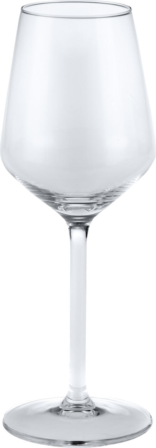 Royal Leerdam Carre White Wine Glass, 290 ml, 55 mm Diameter, Transparent Glass, Long Stemmed, Dishwasher Safe, Elegant Angled Bowl