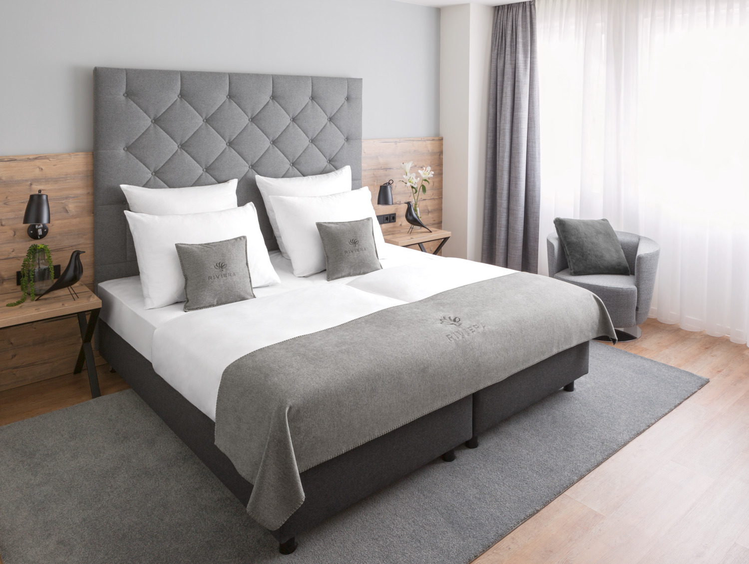 ERWIN M. LUSINI Solutions GmbH Graz Pillow Cover, 50 x 50 cm, Grey, 100% Polyester, 360 g/m², Zipper Closure, OEKO-TEX Standard 100 Certified