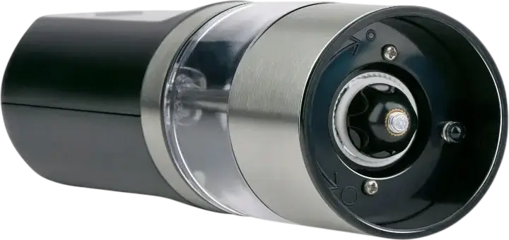 Alpina Electric Salt and Pepper Grinder, Rechargeable Battery, Adjustable Ceramic Grinding Mechanism, LED Light, Fine to Coarse Setting