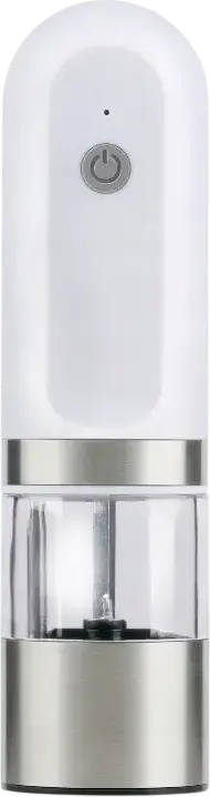 Alpina Electric Salt and Pepper Grinder, Rechargeable Battery, Adjustable Ceramic Grinding Mechanism, LED Light, Fine to Coarse Setting