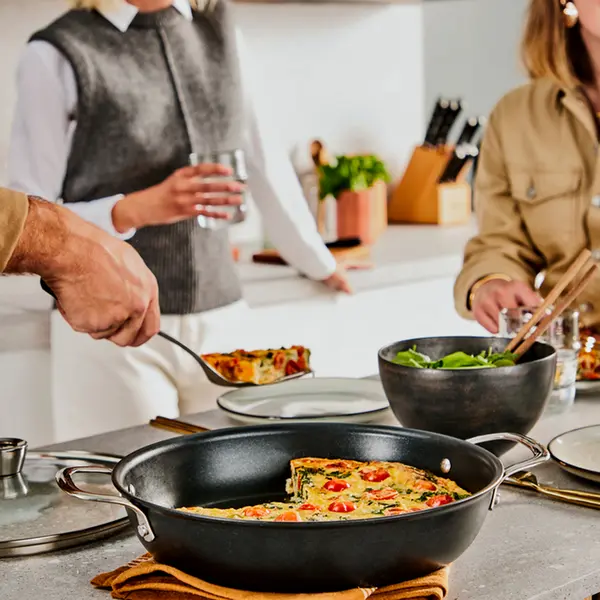 Tefal Excellence+ G3308802 Stewpan 24cm, 2.2L Aluminum with Extra Life X9 Non-Stick Coating, Thermo-Signal, Induction Bottom, Glass Lid, Made in France
