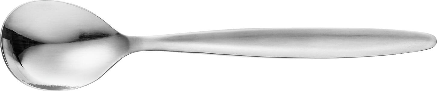 PULSIVA LUSINI Solutions GmbH Value pack egg spoon Palermo 100 pieces Vorteilspack Eierlöffel Palermo 100 Stück Value pack egg spoon Palermo 100 pieces; 12.8 cm (L); silver, handle silver; 100 piece / pack Vorteilspack Eierlöffel Palermo 100 Stück; 12.8 cm (L); silber, Griff silber; 100 Stück / Pack Chrome stainless steel 18/0, rustproof. Our value pack of 100 egg spoons is rustproof and durable. The simple, mirror polished egg spoon impresses with its robust,  material thickness of 2.2 mm. Perfect for professional use, suitable for dishwasher. Optimize your catering business with these reliable egg servers! Chrom-Edelstahl 18/0, rostfrei. Vorteilspack Eierlöffel: 100 Stück aus robustem Chrom-Edelstahl für den professionellen Einsatz. Mit diesem Vorteilspack erhalten Sie gleich 100 Eierlöffel Palermo/Fortuna aus Chrom-Edelstahl 18/0 – perfekt für stark frequentierte Gastronomiebetriebe, Frühstücksbuffets, Hotels oder Gemeinschaftsverpflegung. Die hochglanzpolierte Oberfläche sorgt für ein gepflegtes, hochwertiges Erscheinungsbild und fügt sich mühelos in jedes bestehende Bestecksortiment ein. Dank einer gastronomiegerechten Materialstärke von 2,2 mm überzeugen die Löffel mit hoher Stabilität und Alltagstauglichkeit. Sie sind leicht zu reinigen, langlebig und selbstverständlich spülmaschinengeeignet – eine ideale Kombination für professionelle Küchen und Serviceabläufe, in denen Zuverlässigkeit zählt. Ihre Vorteile auf einen Blick: • Spülmaschinengeeignet – einfach zu reinigen • Magnetisch – optimal für Polier- und Sortiersysteme • Nickelfrei – ideal für Gäste mit Nickelallergie • Preis-Leistungsstark – professionelle Qualität zu einem guten Preis