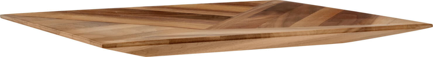 Placă de servire VEGA Carbo, lemn de nuc de înaltă calitate, design în spică, formă conică, 28.2 x 28.2 x 1.9 cm, sigură pentru alimente, proiectată în Germania, fabricată în Italia