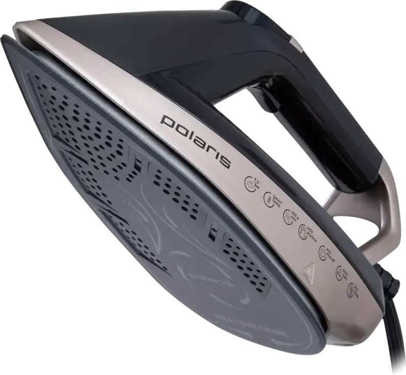 Polaris PSS7590K Steam Generator Iron, 3000W, 7.5 Bar Pressure, 450g/min Steam Boost, Pro 6 X-Slide Ceramic Soleplate, 1.6L Tank, Vertical Steaming