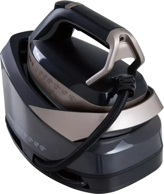 Polaris PSS7590K Steam Generator Iron, 3000W, 7.5 Bar Pressure, 450g/min Steam Boost, Pro 6 X-Slide Ceramic Soleplate, 1.6L Tank, Vertical Steaming