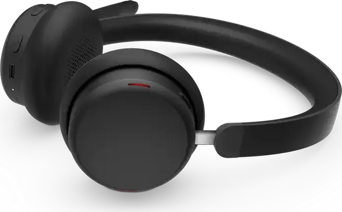 Беспроводная гарнитура Lenovo 6550 Dual-Mode ANC, Bluetooth 5.3 и USB-C, гибридное активное шумоподавление, микрофон с AI ENC, аккумулятор 60ч, Teams Certified