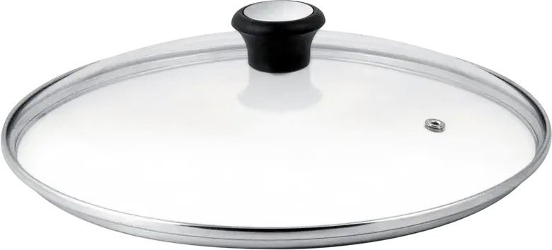 Capac din sticla temperata Tefal 28097812, 30 cm, cu ventilatie pentru aburi și maner din Bakelite, compatibil cu colectia CGH1000 Exception, sigur pentru masina de spalat vase