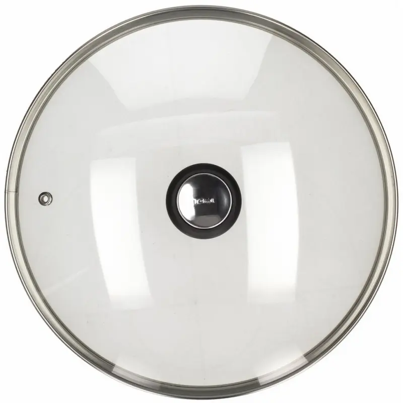 Capac din sticla temperata Tefal 28097812, 30 cm, cu ventilatie pentru aburi și maner din Bakelite, compatibil cu colectia CGH1000 Exception, sigur pentru masina de spalat vase