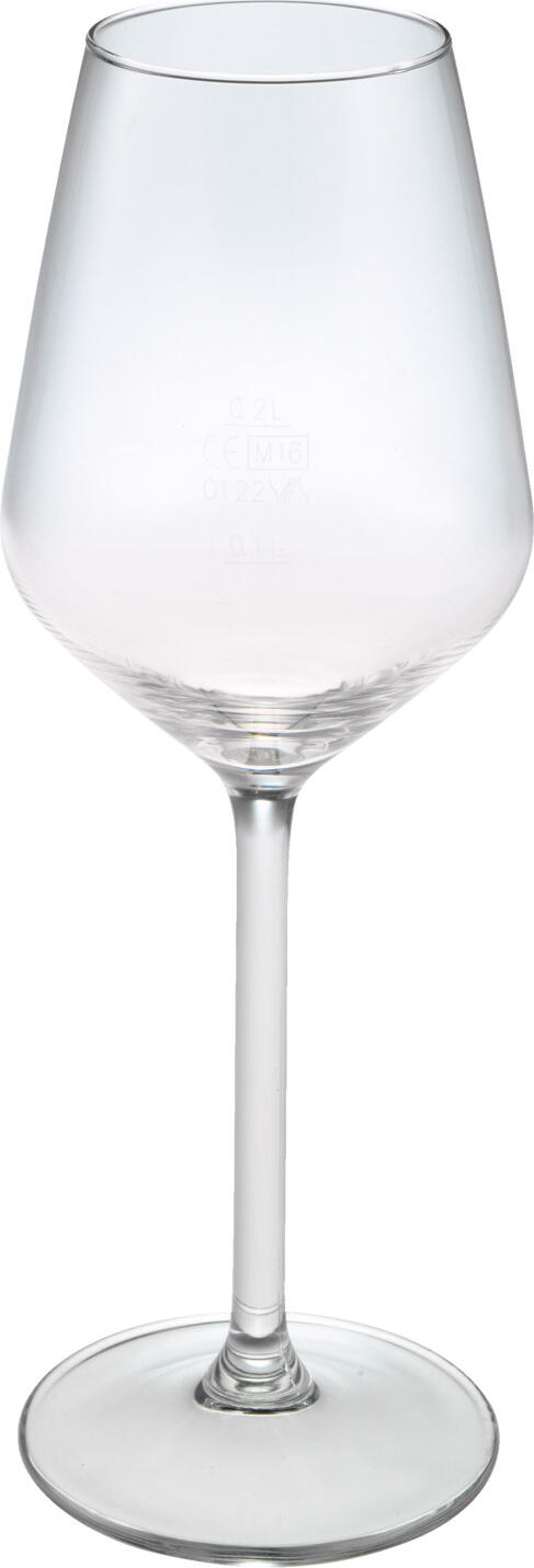 royal leerdam Koninklijke Nederlandsche Glasfabriek B.V. (Leerdam Crisal Glass) White wine glass Carré without filling line Weißweinglas Carré ohne Eichstrich White wine glass Carré without filling line; 380 ml, 5.8x21.7 cm (ØxH); transparent; 6 piece / pack Weißweinglas Carré ohne Eichstrich; 380 ml, 5.8x21.7 cm (ØxH); transparent; 6 Stück / Pack Modern series of goblets in an elegant shape. Long stemmed goblets and universal glass. Without filling line. Dishwasher safe. Langstieliges Weißweinglas in eleganter Form. Spülmaschinenfest.