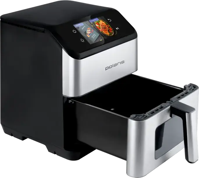 Polaris PAF 9017DWS Air Fryer Electric Convection Oven, 6.5L Capacity, 1900W, 25 Auto Programs, Touch Control, Smartphone App Support, Silver