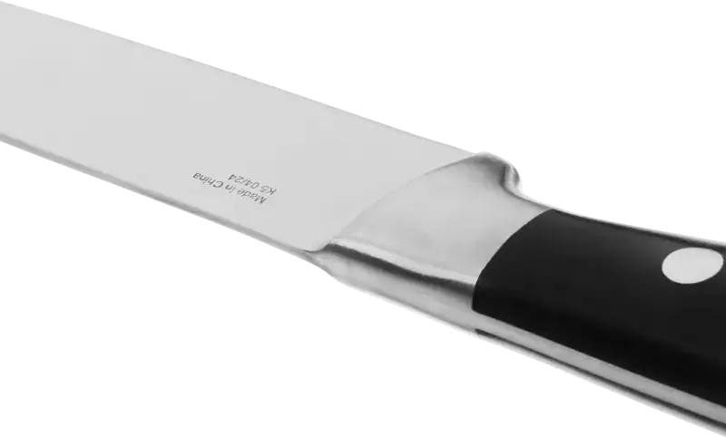 Tefal Jamie Oliver K2670944 Utility Knife, 12 cm Stainless Steel Blade, Black Plastic Handle, German Steel, Universal Kitchen Knife