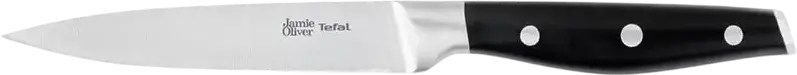 Tefal Jamie Oliver K2670944 Utility Knife, 12 cm Stainless Steel Blade, Black Plastic Handle, German Steel, Universal Kitchen Knife