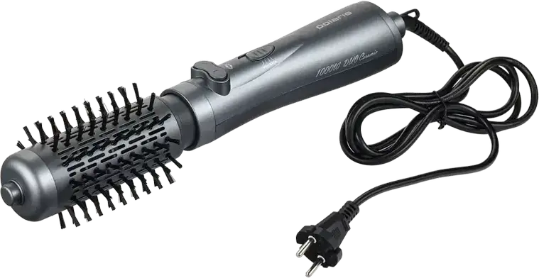 Polaris PHS1020RK Hot Air Styler Hair Dryer Brush 1000W DuoCeramic Coating Rotating Brush 3 Airflow Modes Cold Air Supply 2 Attachments 35mm 50mm