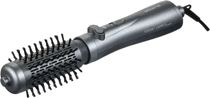Polaris PHS1020RK Hot Air Styler Hair Dryer Brush 1000W DuoCeramic Coating Rotating Brush 3 Airflow Modes Cold Air Supply 2 Attachments 35mm 50mm