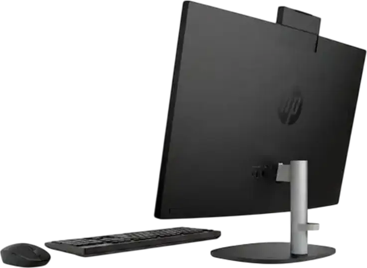 PC All-in-One HP OmniStudio 24-cu0102ci, 23.8" FHD IPS, Intel Core 3 100U, 12GB DDR5, 512GB SSD, NVIDIA GeForce RTX 4050, Cameră 1080p, FreeDOS, Negru