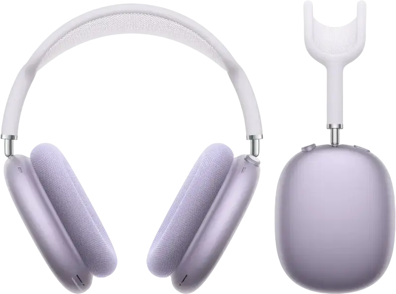Casca Apple AirPods Max Over-Ear - Purpuriu, cu cip H1, Anulare Activă a Zgomotului, Mod Transparență, Audio Spațial, Baterie 20h, Bluetooth 5.0
