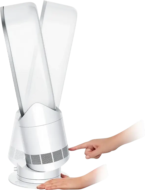 Ventilator cu Incalzitor Dyson Hot + Cool AM15, Tehnologie Air Multiplier, 2250W, Alb, Control App Smart, Alexa/Google/Siri, Ceramic, 20.5x58.5cm