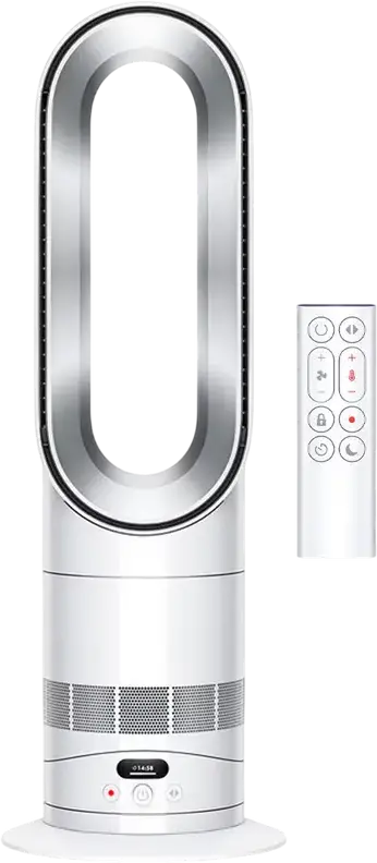 Ventilator cu Incalzitor Dyson Hot + Cool AM15, Tehnologie Air Multiplier, 2250W, Alb, Control App Smart, Alexa/Google/Siri, Ceramic, 20.5x58.5cm