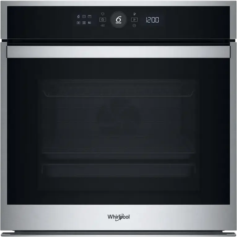 Whirlpool WOI4S8HM1SXA Built-in Electric Oven, 73L, A+ Energy Class, 6th Sense Technology, Stainless Steel, Hydrolysis Cleaning, 59.5cm Width