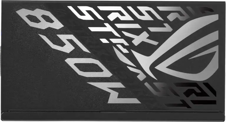 Блок питания ASUS ROG Strix 850W Platinum, ATX 3.1, 80 PLUS Platinum, Полностью модульный, PCIe 5.1 12V-2x6, GaN MOSFET, вентилятор 0дБ, черный