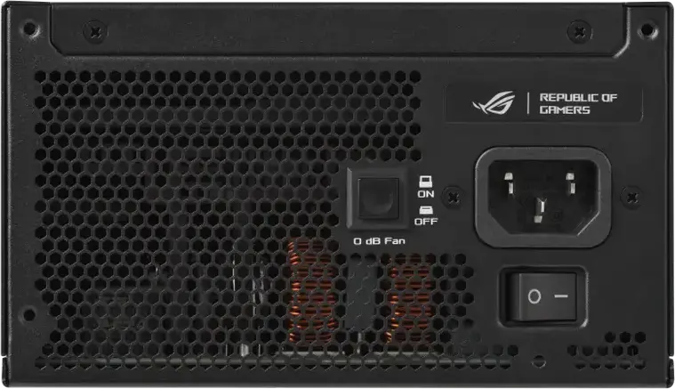 Блок питания ASUS ROG Strix 850W Platinum, ATX 3.1, 80 PLUS Platinum, Полностью модульный, PCIe 5.1 12V-2x6, GaN MOSFET, вентилятор 0дБ, черный