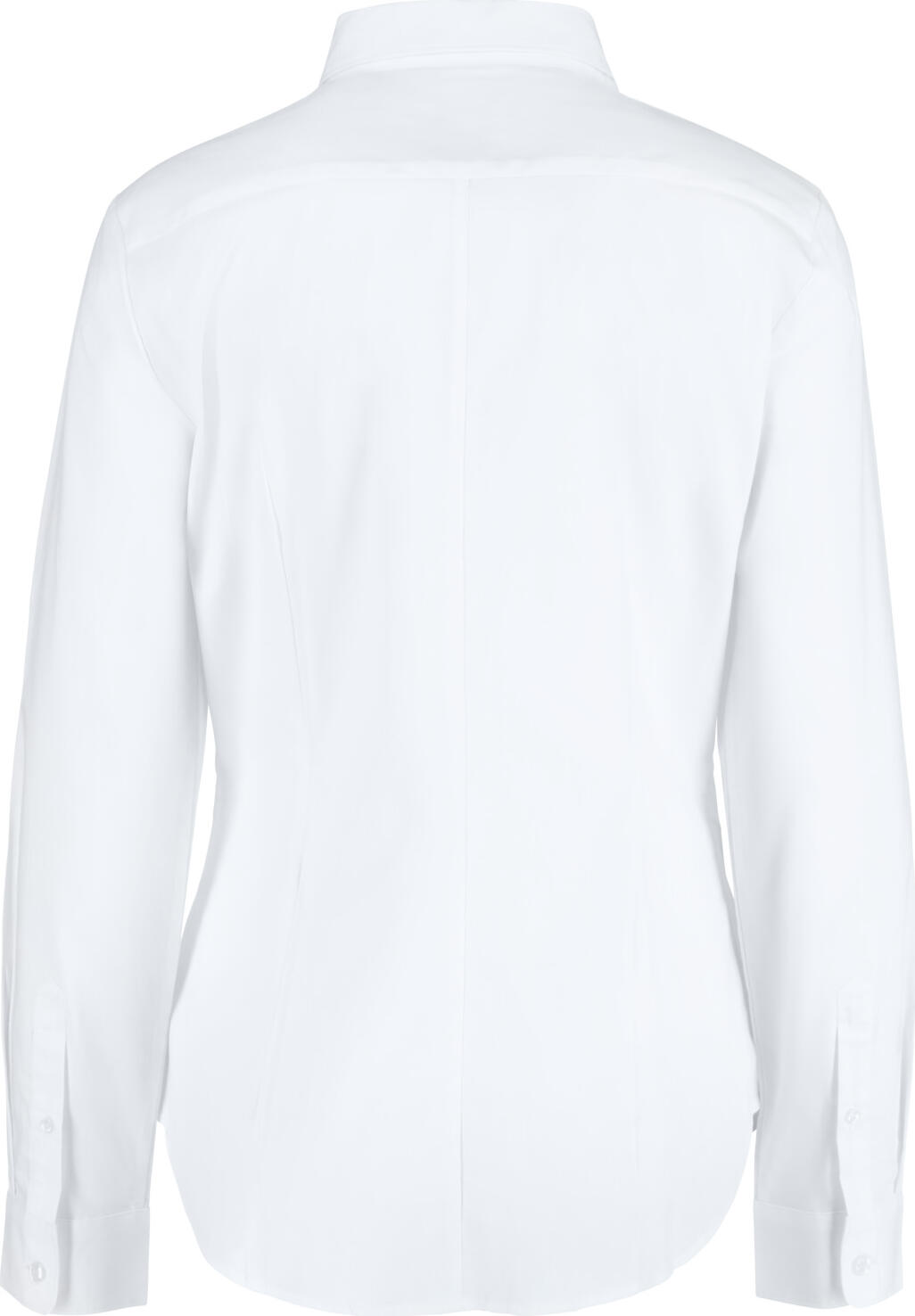 Bluza Jobeline Porter pentru femei cu maneca lunga, albă, amestec bumbac-poliester, croiala regular, cu cravata si tiv rotunjit