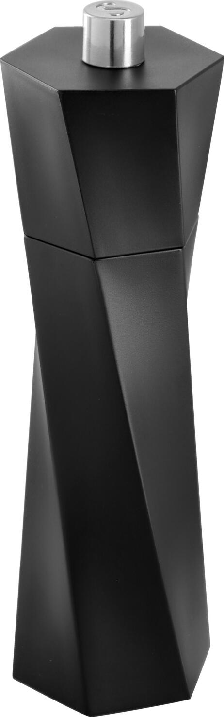 VEGA LUSINI Solutions GmbH Salt mill Elara Salzmühle Elara Salt mill Elara; 6x19 cm (ØxH); black Salzmühle Elara; 6x19 cm (ØxH); schwarz Plastic salt mill. It has a particularly light and durable ceramic grinder. The content is marked with an "S" on the adjustment screw at the top. Salzmühle aus Kunststoff. Sie verfügt über ein besonders leichtes und langlebiges Keramikmahlwerk. Der Inhalt wird über ein „S“ auf der Einstellschraube oben gekennzeichnet.