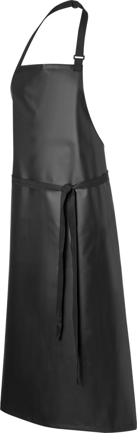 PULSIVA LUSINI Solutions GmbH Bib apron Bodo 110x80 cm Latzschürze Bodo 110x80 cm Bib apron Bodo 110x80 cm; 110x80 cm (LxW); black Latzschürze Bodo 110x80 cm; 110x80 cm (LxB); schwarz 100% PVC. Hand wash. The practical all-rounder in the professional kitchen with grosgrain ribbon and adjustable neck strap has a mesh lining on the inside that ensures it is comfortable to wear. The non-textile apron is ideal for a wide range of applications such as washing dishes, in the butcher's shop or in food retail and provides optimal protection against contamination. 100 % PVC. Handwäsche. Der praktische Allrounder in der Profiküche mit Ripsband und verstellbarem Nackenband hat ein Netzfutter auf der Innenseite, das für angenehmen Tragekomfort sorgt. Die nicht-textile Schürze ist ideal für verschiedenste Einsatzbereiche wie beim Spülen, in der Fleischerei oder im Lebensmitteleinzelhandel und schützt optimal vor Verunreinigungen.