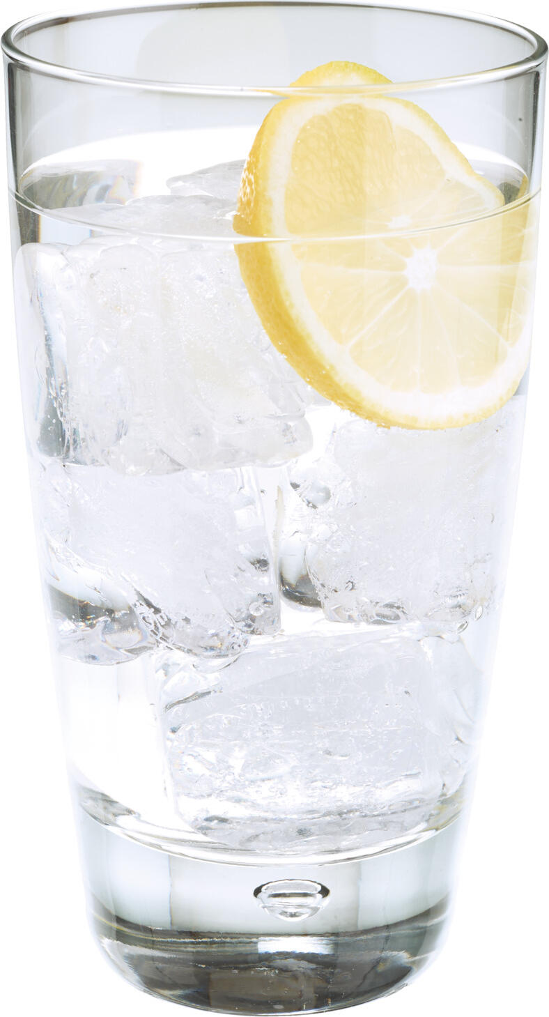 Bormioli Rocco Luna Drinking Glass Tumbler, 445 ml, Diameter 82 mm, Height 145 mm, Blown Transparent Glass with Ice Base Air Bubble, Dishwasher Safe, Made in Italy