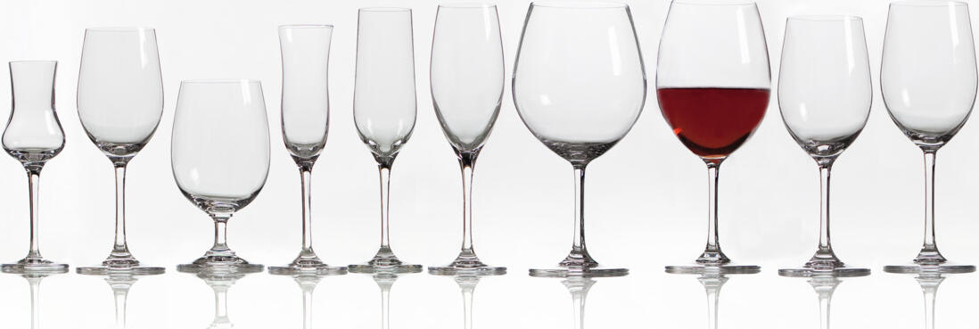 Pahar de sampanie VEGA Chateau, cristal, 180ml, inaltime 21.9cm, forma de tulpan, rezistent la masina de spalat vase, calitate profesionala