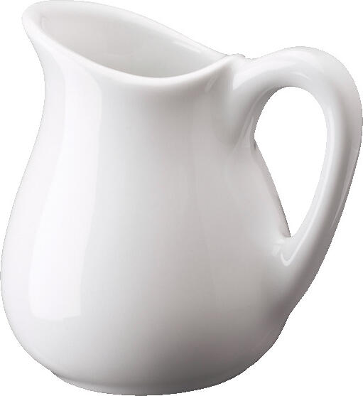 PULSIVA LUSINI Solutions GmbH Milk jug Mapia Milchkännchen Mapia Milk jug Mapia; 20 ml, 4x5 cm (ØxH); white; 12 piece / pack Milchkännchen Mapia; 20 ml, 4x5 cm (ØxH); weiß; 12 Stück / Pack Shapely mini bowls made of white porcelain. Ovenproof up to 300   °C. Microwaveable and dishwasher safe. Weißes Mini-Milchkännchen aus Porzellan. Stabile Ausführung. Spülmaschinenfest und mikrowellengeeignet.