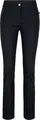 Jobeline Ellie Women's Long Trousers, Black, Size 50, Cotton-Polyester-Elastane Blend, Fitted Cut, Elasticated Waistband, OEKO-TEX Standard 100 Certified