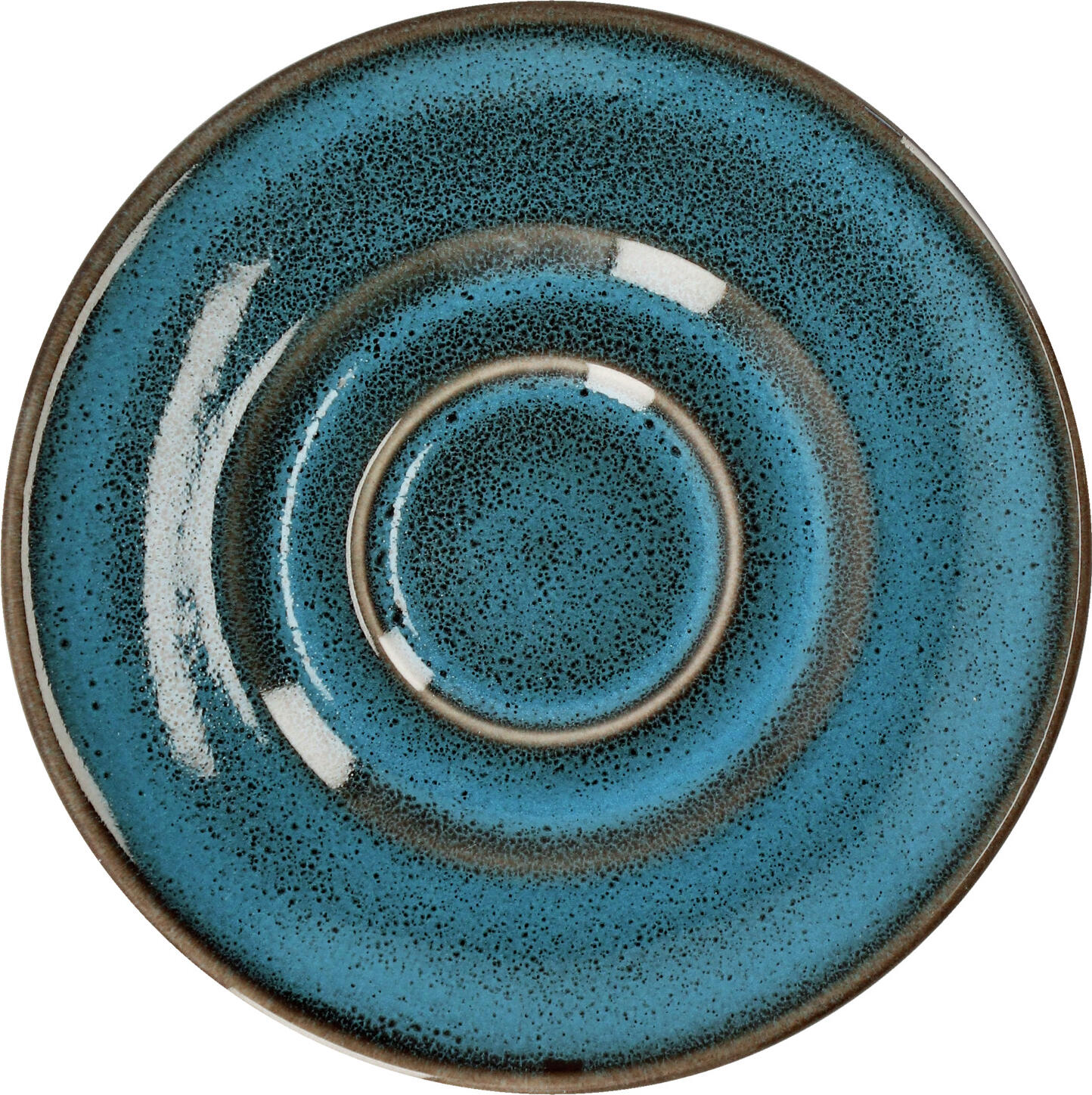 VEGA LUSINI Solutions GmbH Espresso saucer Oriento Espresso-Untertasse Oriento Espresso saucer Oriento; 12.4 cm (Ø); blue; round; 6 piece / pack Espresso-Untertasse Oriento; 12.4 cm (Ø); blau; rund; 6 Stück / Pack Colorful stoneware espresso saucer. With irregular edges and speckles. Each piece is unique. Dishwasher safe and microwaveable. Farbige Espresso-Untertasse aus Steingut. Mit unregelmäßigen Kanten und Sprenkeln. Jedes Teil ein Unikat. Spülmaschinenfest und mikrowellengeeignet.