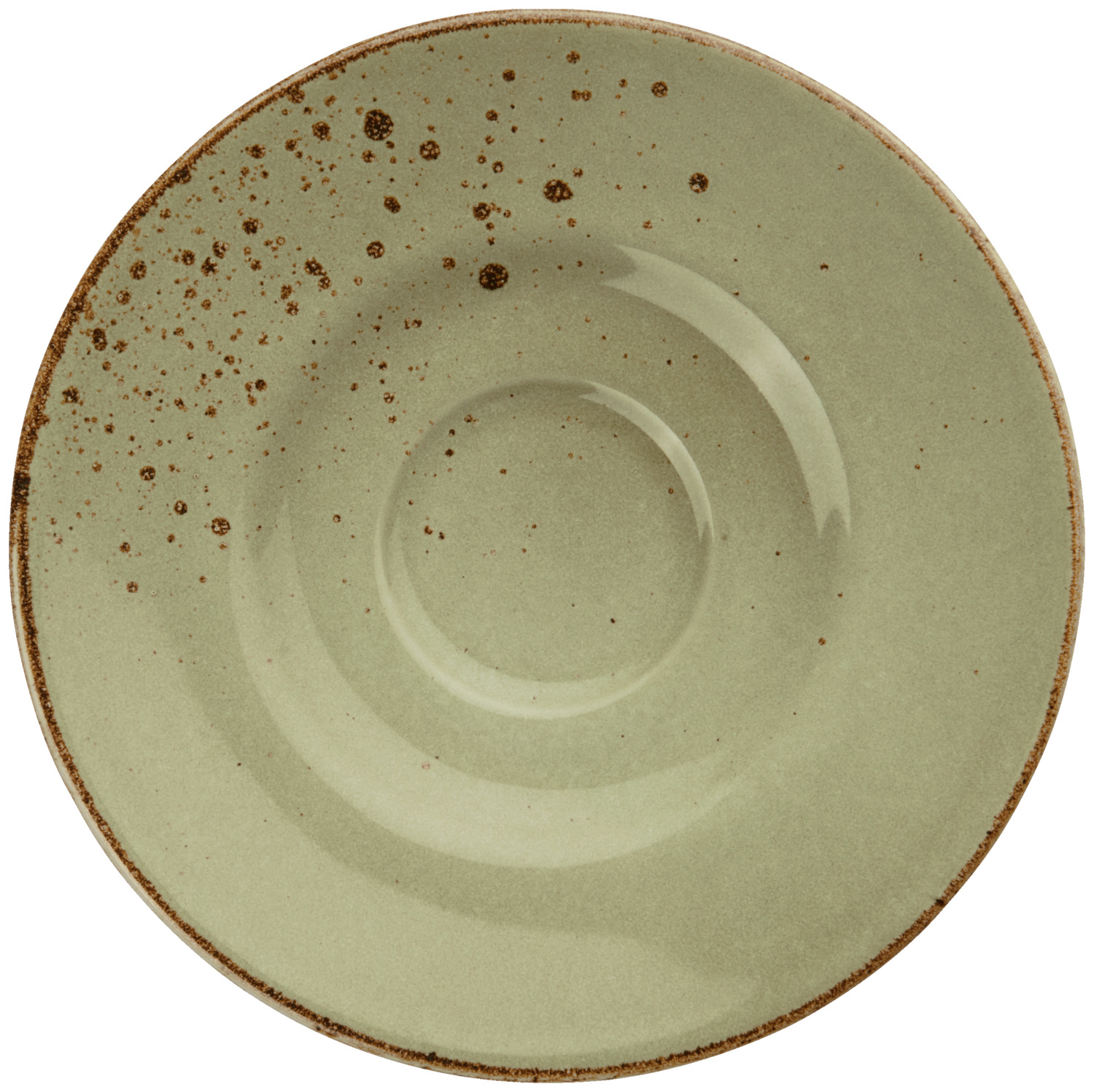 VEGA LUSINI Solutions GmbH Coffee saucer Palana Kaffee-Untertasse Palana Coffee saucer Palana; 16.5 cm (Ø); basswood green; round; 6 piece / pack Kaffee-Untertasse Palana; 16.5 cm (Ø); lindgrün; rund; 6 Stück / Pack Colored stoneware coffee saucer. With irregular edges and speckles. Each piece is unique. Dishwasher safe and microwaveable. Farbige Kaffee-Untertasse aus Steingut. Mit unregelmäßigen Kanten und Sprenkeln. Jedes Teil ein Unikat. Spülmaschinenfest und mikrowellengeeignet.