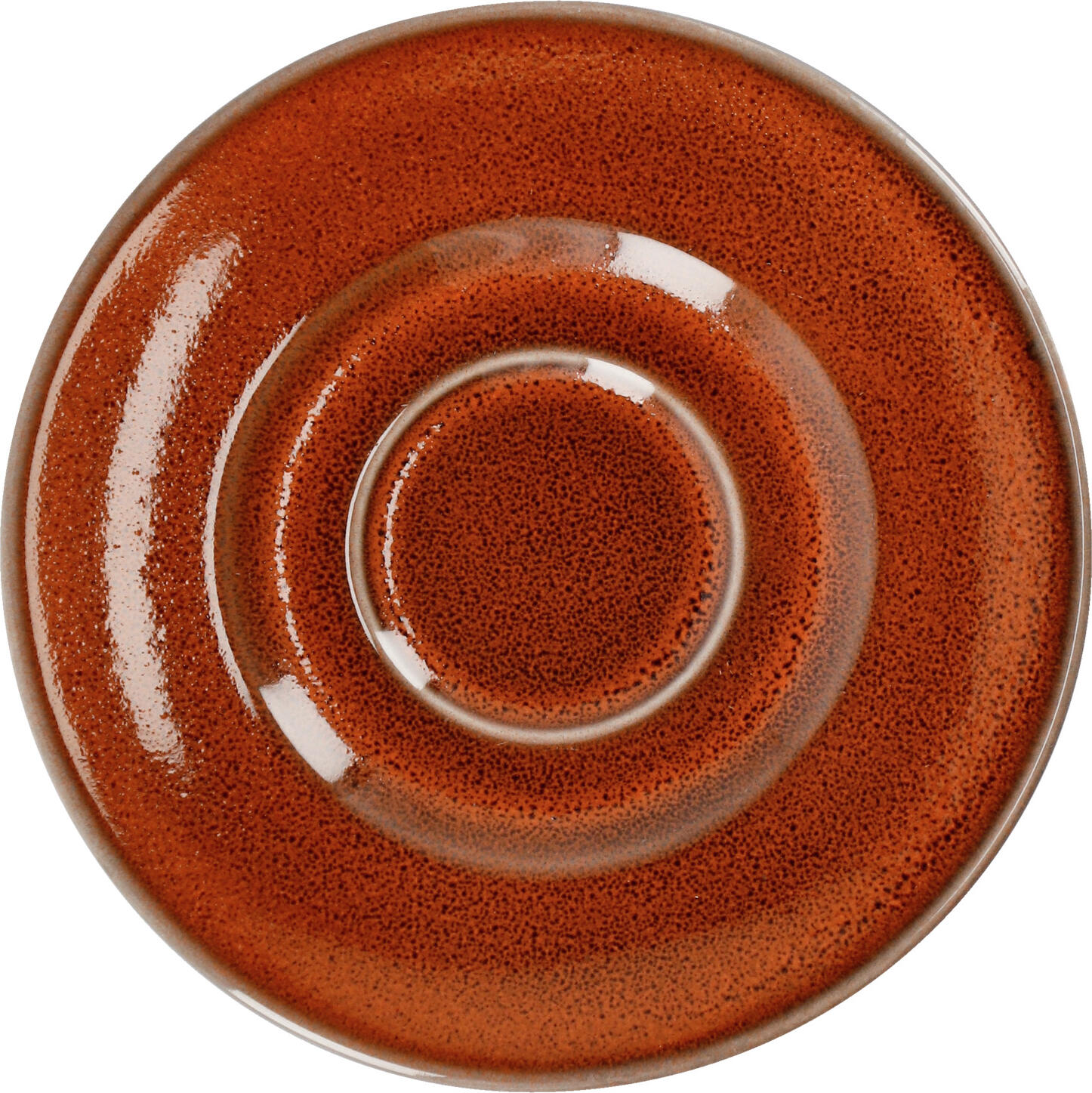 VEGA LUSINI Solutions GmbH Espresso saucer Oriento Espresso-Untertasse Oriento Espresso saucer Oriento; 12.4 cm (Ø); terracotta; round; 6 piece / pack Espresso-Untertasse Oriento; 12.4 cm (Ø); terrakotta; rund; 6 Stück / Pack Colorful stoneware espresso saucer. With irregular edges and speckles. Each piece is unique. Dishwasher safe and microwaveable. Farbige Espresso-Untertasse aus Steingut. Mit unregelmäßigen Kanten und Sprenkeln. Jedes Teil ein Unikat. Spülmaschinenfest und mikrowellengeeignet.