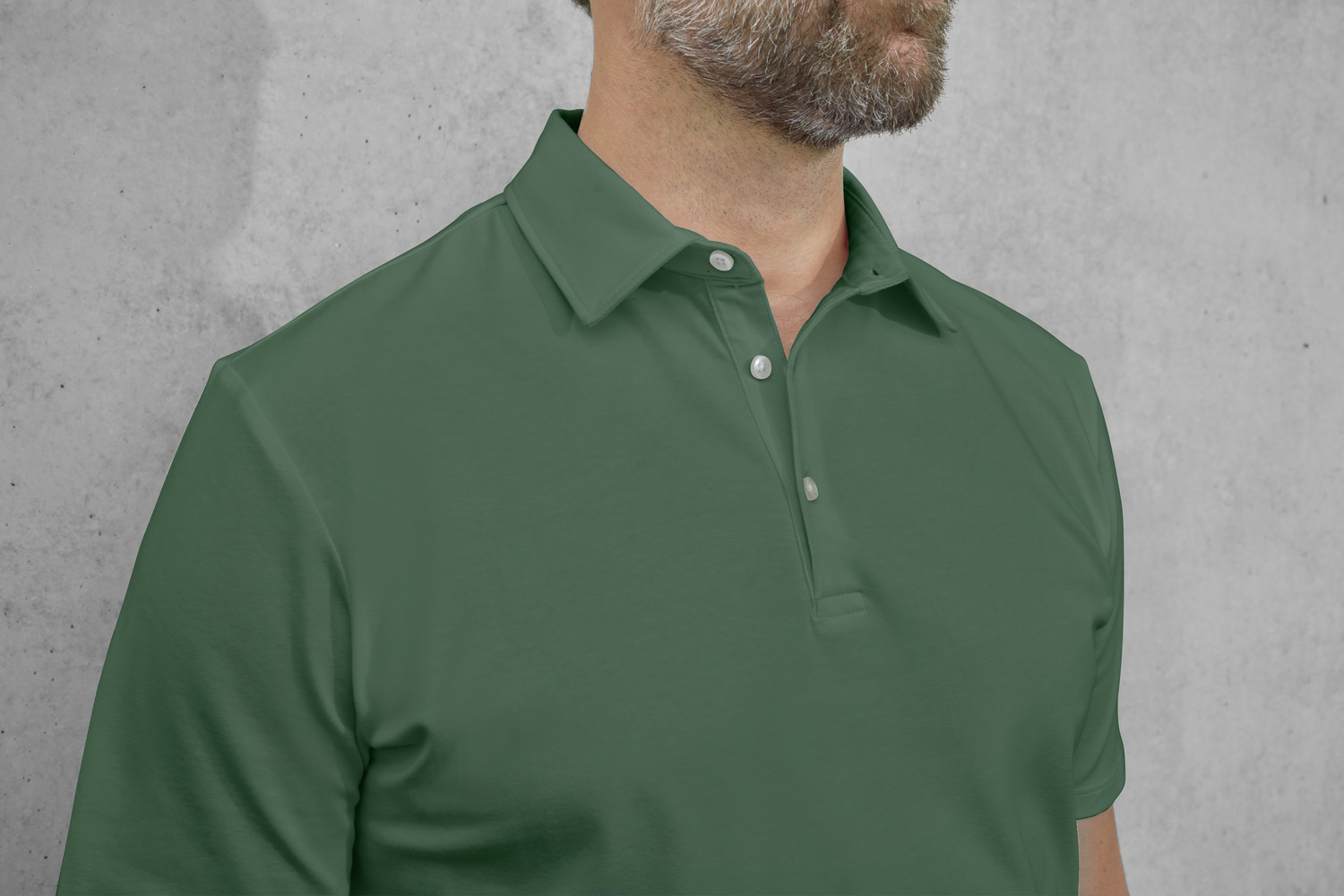 JOBELINE Malme Men's Short-Sleeved Polo Shirt, 95% Cotton 5% Elastane Jersey, Three-Button Placket, Professional Catering and Hotel Wear