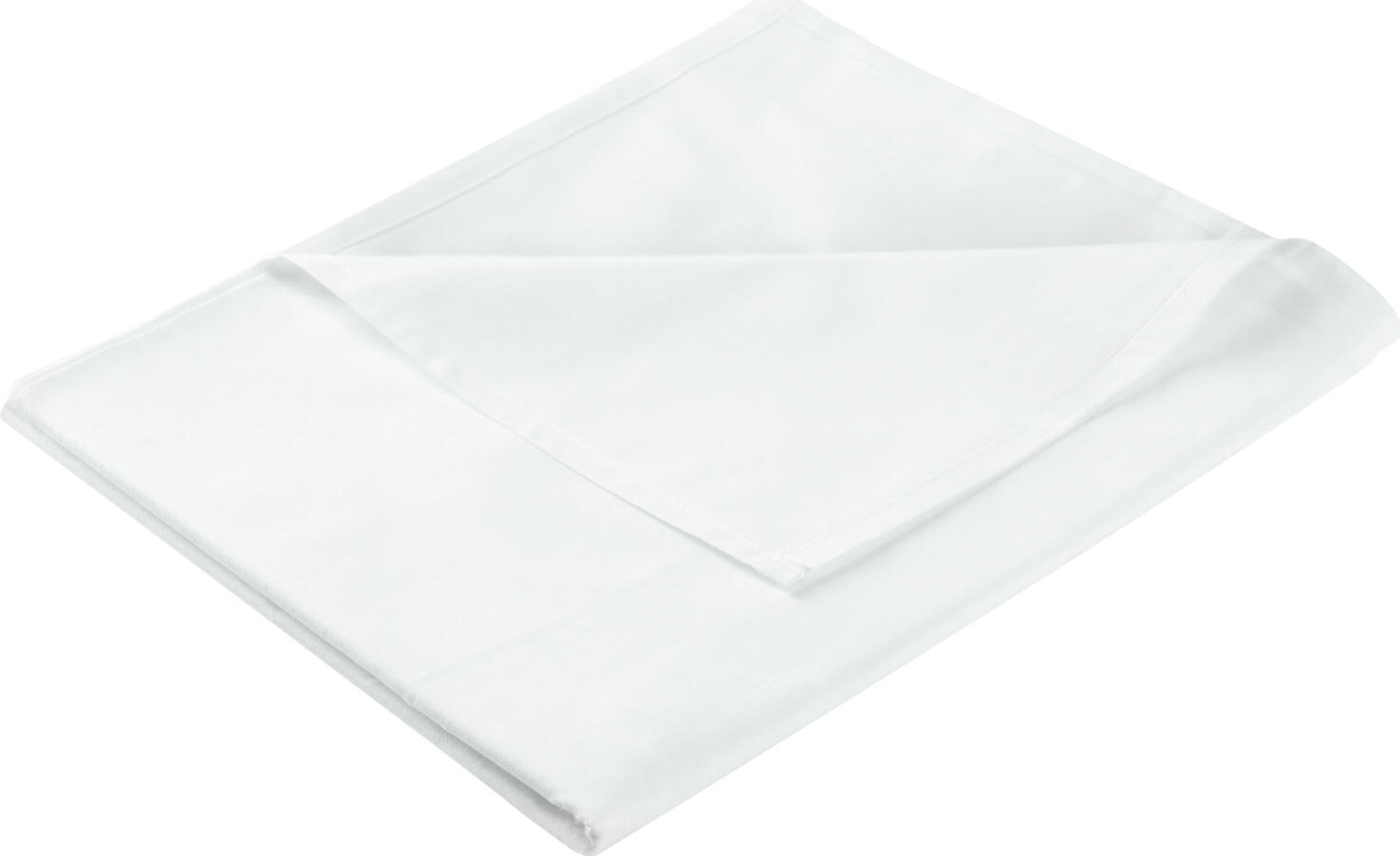 ERWIN M. LUSINI Solutions GmbH Bed sheet Mymorrow Bettlaken Mymorrow Bed sheet Mymorrow; 150x250 cm (WxL); white Bettlaken Mymorrow; 150x250 cm (BxL); weiß 100% cotton. Weight approx. 140 g/m². As a bed sheet hemmed on four sides, in the best hotel quality, very durable. Fast covering, optimal fit. The bed sheet is mangle resistant. 100 % Baumwolle. Gewicht ca. 140 g/m². Als Bettlaken vierseitig gesäumt, in bester Hotelqualität, sehr langlebig. Schnelles Beziehen, optimaler Sitz. Das Bettlaken ist mangelfest.