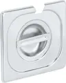 Capac GN 1/6 PULSIVA Smart, Capac Gastronorm din Otel Inoxidabil cu Decupaj pentru Lingura, 17.6 x 16.2 cm, Rezistent la Rugina