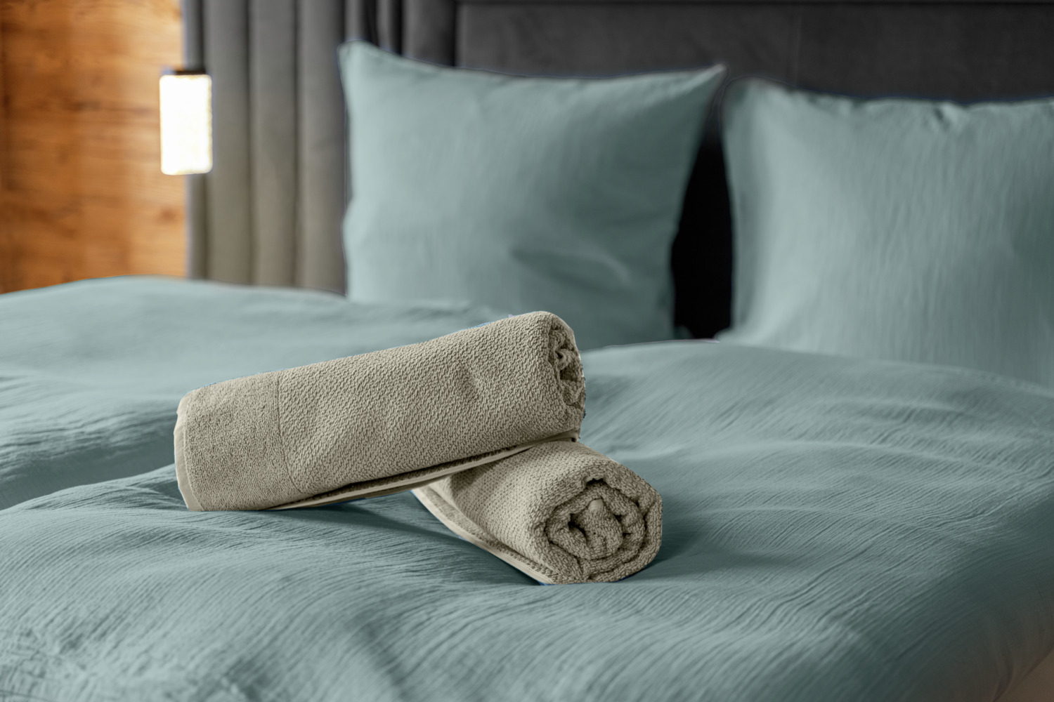 Husa pentru Pled ERWIN M. LUSINI Libra Musselin, 100% Bumbac Muslin, 160 x 210 cm, Aspect Crinkle Respirabil, OEKO-TEX Standard 100