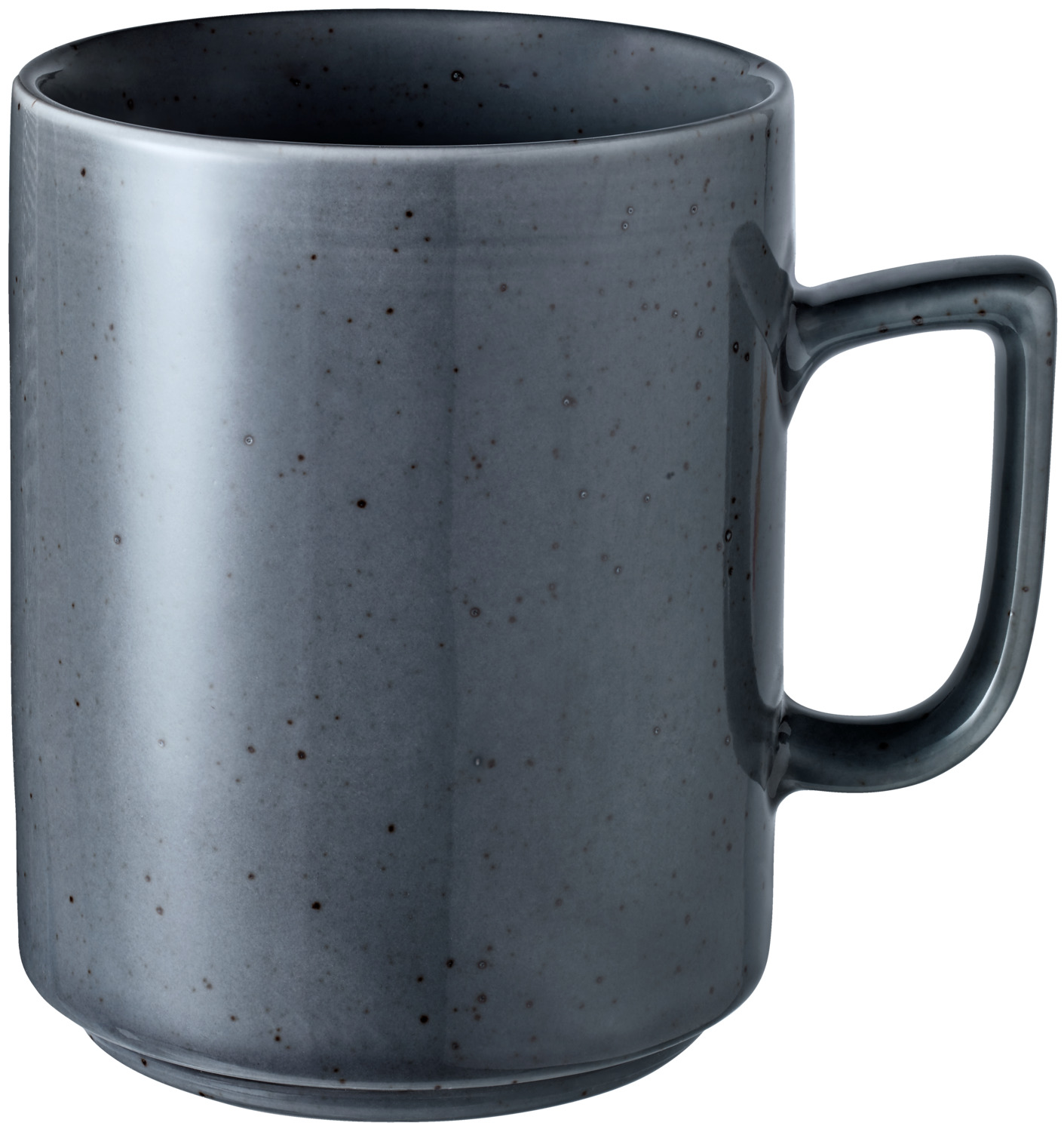 VEGA LUSINI Solutions GmbH Coffee mug Alessia Kaffeebecher Alessia Coffee mug Alessia; 320 ml, 7.5x10 cm (ØxH); grey; round; 6 piece / pack Kaffeebecher Alessia; 320 ml, 7.5x10 cm (ØxH); grau; rund; 6 Stück / Pack Colored porcelain mug with irregular speckles. Combi saucer fits all sizes of cups. Mug and cup stackable (even together). Dishwasher safe and microwave safe. Farbige Porzellanbecher mit unregelmäßigen Sprenkeln. Die Kombi-Untertasse passt zu allen Tassengrößen. Becher und Tassen stapelbar (auch zusammen). Spülmaschinenfest und mikrowellengeeignet.