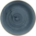 Churchill Stonecast Blueberry Coupe Plate 26cm, Super Vitrified Porcelain, Professional Catering Grade, Deep Blue Glaze, Made in England