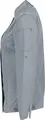 Jobeline Carter Women's Long-Sleeved Chef's Jacket, Polyester-Cotton Blend, Breathable Mesh Inserts, Roll-up Sleeves, Grey