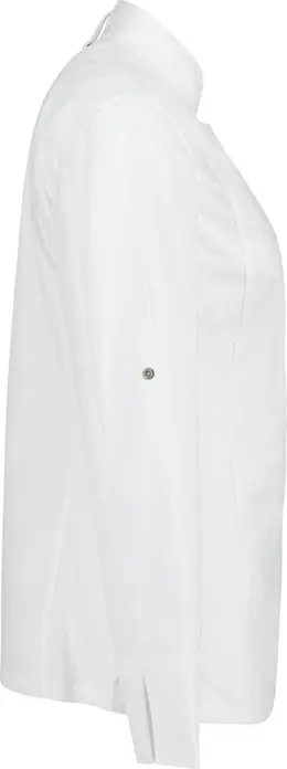 Jacket Bucatar Dame Jobeline Carter, Alb, Maneca Lunga cufunctie Roll-up, Poliester-Bumbac, Insertii Plasa Respirabile, Certificare OEKO-TEX