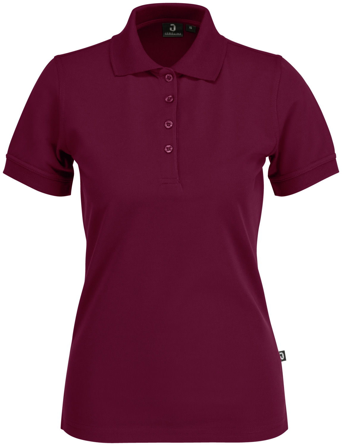 JOBELINE LUSINI Solutions GmbH Women's polo shirt Fly short sleeve Damen Poloshirt Fly Kurzarm Women's polo shirt Fly short sleeve; Size L; bordeaux Damen Poloshirt Fly Kurzarm; Kleidergröße L; bordeaux 65 % polyester, 35 % cotton. 60°C gentle wash. Short-sleeved polo shirt for women in superwash quality made from high-quality materials with optimum comfort. The easy-care polo shirt has a polo collar and flat-knit cuffs, a four-button placket and small side slits. Straight cut with a comfortable fit. Back length: 64 cm for size S. 65 % Polyester, 35 % Baumwolle. 60°-Schonwäsche. Kurzärmeliges Polo-Shirt für Damen in Superwash-Qualität aus hochwertigen Materialien mit optimalem Tragekomfort. Das pflegeleichte Poloshirt verfügt über einen Polokragen und Ärmelbündchen aus Flachstrick, eine Vierknopfleiste und kleine Seitenschlitze. Gerade geschnitten mit bequemer Passform. Rückenlänge: 64 cm in Gr S