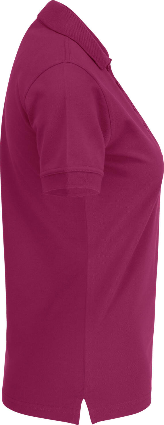 Tricou Polo Jobeline Fly pentru femei cu maneca scurta, culoarea blackberry, marime 2XL, amestec poliester bumbac Superwash, croiala dreapta, certificat OEKO-TEX Standard 100