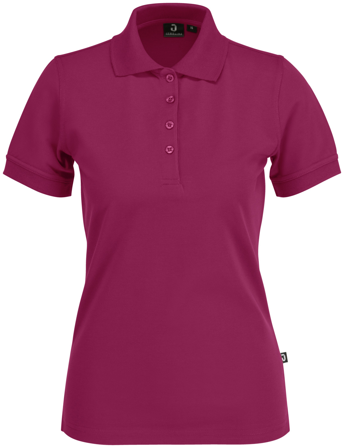 Tricou Polo Jobeline Fly pentru femei cu maneca scurta, culoarea blackberry, marime 2XL, amestec poliester bumbac Superwash, croiala dreapta, certificat OEKO-TEX Standard 100
