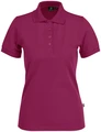 Tricou Polo Jobeline Fly pentru femei cu maneca scurta, culoarea blackberry, marime 2XL, amestec poliester bumbac Superwash, croiala dreapta, certificat OEKO-TEX Standard 100