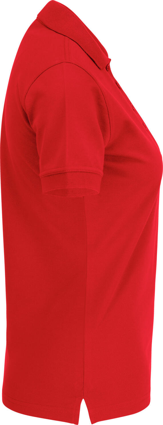 Jobeline Fly Women's Short-Sleeved Polo Shirt, Red, Size XS, Superwash Polyester Cotton Blend, Straight Fit, OEKO-TEX Standard 100 Certified